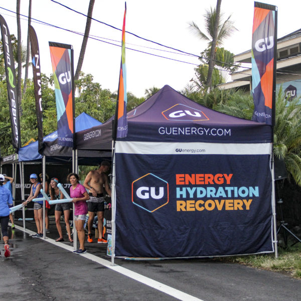 GU Aid Station on Alii Drive