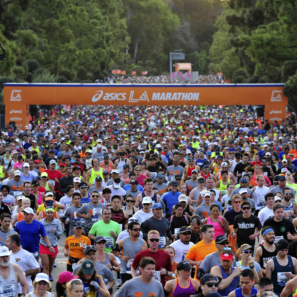 Start of the 2014 Asics LA Marathon - MPA Graphics